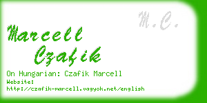 marcell czafik business card